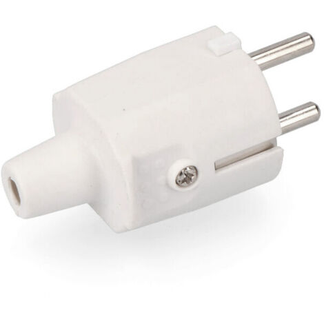 Prise de courant EDM caoutchouc blanc IP44 R42001 (1/2)