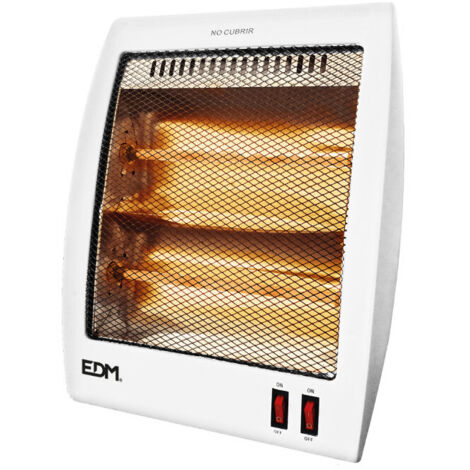 EDM – Poêle à quartz plat 500-1000W – Système anti-basculement – Chauffage rapide pour espaces confinés – Grille de sécurité - 400-800W (1/6)