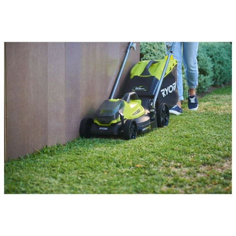 Tondeuse RYOBI 18V OnePlus Brushless - coupe 40 cm - 2 Batteries 4.0Ah - 1  Chargeur - RY18LMX40A-240 - Espace Bricolage