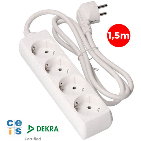 Bloc EDM - 4 prises Schuko - 16A - 1,5m - 41004 (1/2)
