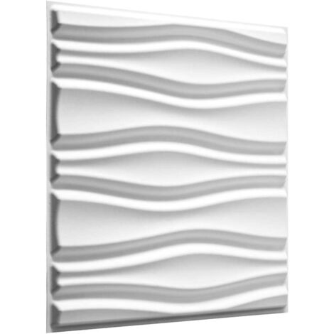 Panneau décoratif mural 3D GAWA14 – Lot de 12 panneaux 50x50cm – Fibre de canne à sucre écologique – Surface couverte 3m² – Wallart