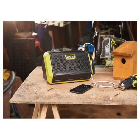 RYOBI Enceinte bluetooth 18V One+ - Sans batterie ni chargeur RBT18-0