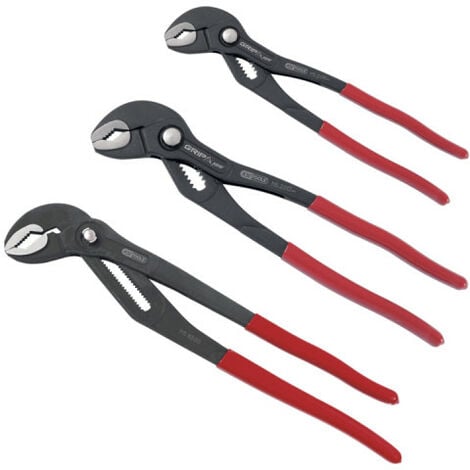 Lot de trois pinces multiprises à verrouillage 10'' - 12'' - 16