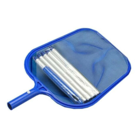 Mareva – Epuisette de piscine nylon et plastique – Manche aluminium 1,22m – Pour nettoyage de surface – Compatible tous types de piscines