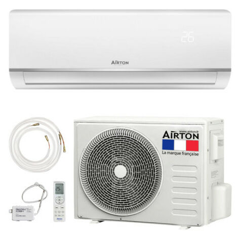 Airton – Climatiseur réversible 3500W – Technologie DC INVERTER – Surface jusqu'à 44 m² – Module WIFI inclus – Installation facile