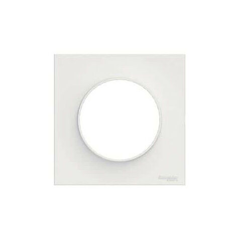 Plaque de finition Odace 1 poste blanc Schneider Electric