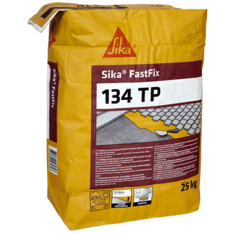 Sika – Mortier pour lit de pose et reprofilage de voies de circulation – Prise rapide sans fissuration – Résistance aux chocs – Gris – 25kg (1/2)