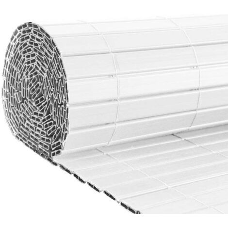 Canisse JET7GARDEN 1,2x2,5m - Blanc - PVC - Double Face (1/3)