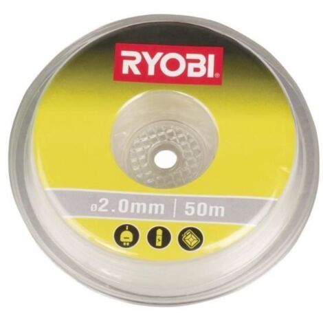 RYOBI Bobine fil rond 50m diamètre 2mm blanc universel RAC103 (1/3)