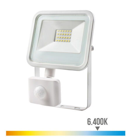 Projecteur Led EDM avec capteur de présence 6400k - 20W 1400 Lumens - Blanc (1/6)
