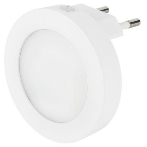edm veilleuse ronde LED détecteur crépusculaire lumière neutre (1/2)