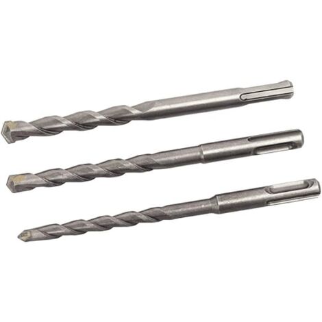 Scheppach 7907900004 Accessoires de perçage et de marteau perforateur/SDS-Plus Set de forets, convient pour les dh1300 Plus, diamètre 8/10/12 mm, L 150