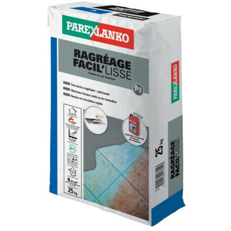 Parexlanko – Ragréage carrelage autolissant P3 – Pour sols neufs ou rénovés – Application facile – 25 kg – 3303