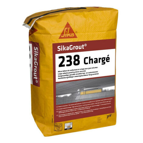 Sika – Mortier hydraulique pour scellement de précision – Sac de 25 kg – Résiste à l’eau de mer et aux sels de déverglaçage – Pompable