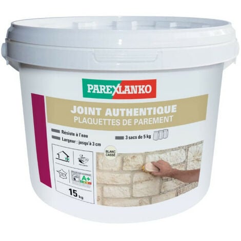 Parexlanko, Joint Mur, Joint hydrofugé pour carrelage (1 à 6mm), Blanc  email, 5kg : : Bricolage