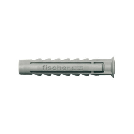 Fischer – Boite de 20 chevilles nylon SX 14 70014 – Fixation béton et brique – Quadruple expansion pour charge élevée – Montage simple