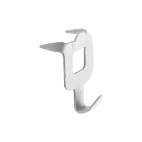 Fischer – Crochet de rangement fixe blanc – Lot de 8 – Capacité de charge 8 kg – Pour plâtre, bois, placoplâtre (1/9)