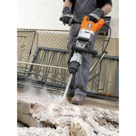 AEG – Burineur SDS Max 1600W 20 Joules – Force de frappe 20 J – Cadence 975-1950 cps/min – Poids 11 kg pour démolition béton - PM 10 E