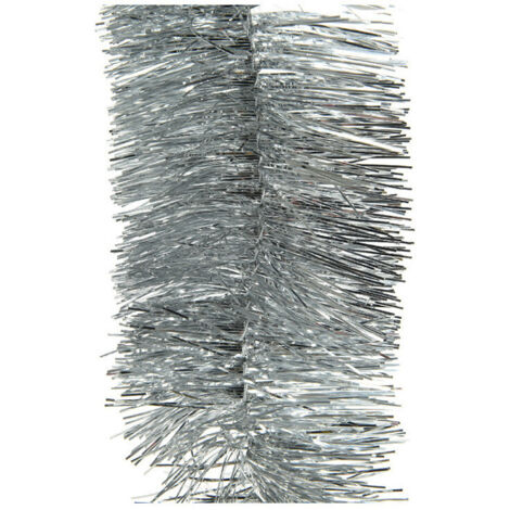 Guirlande brillante EDM - esprit de Noël - 270 x 7,5 cm - Argenté - 72213 (1/3)