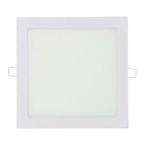 Downlight LED encastrable carré 20w lumière froide 6400k 1500lm blanc 22x22cm EDM (1/4)