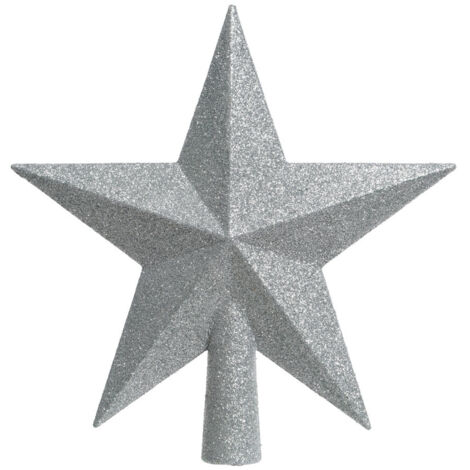 Cimier de sapin étoile argentée EDM - 71873 (1/3)