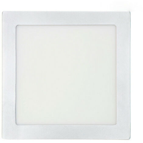 Downlight LED surface carrée 20w 1500lm 4000k blanc lumière du jour 22x22x3,5cm EDM (1/3)