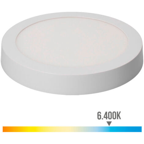 Plafonnier LED EDM - 20W - 1500lm - 6400K - Blanc - 31594 (1/8)