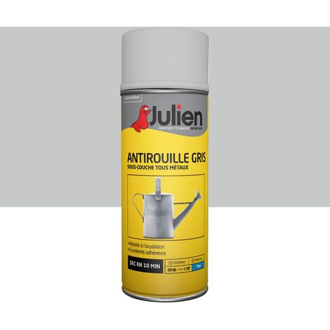 Peinture aérosol antirouille spécial carrosserie Julien mat gris 400ml