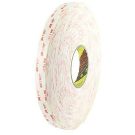 Ruban adhésif VHB mousse acrylique double face 3M 4945 19mm x 33m x 5 (1/2)