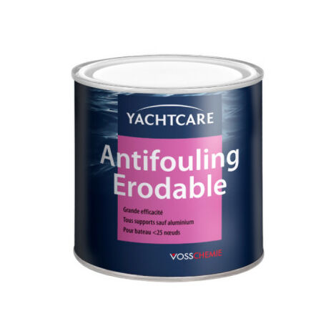 Antifouling érodable bleu foncé 750ml – Excellent pouvoir antivégétatif – Rendement 12.7 m²/litre – Application facile sur supports propres – Yachtcare