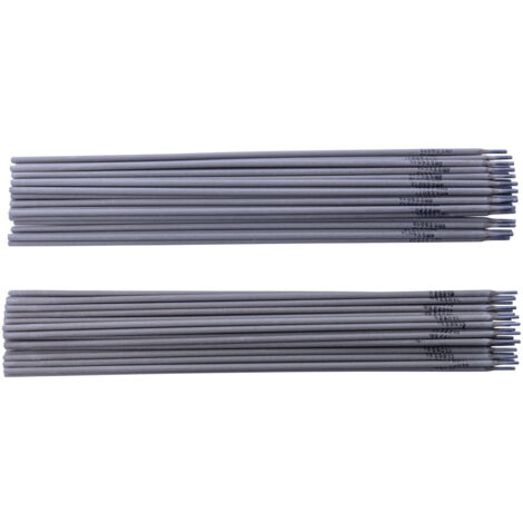 Scheppach Lot de 50 électrodes de soudure - Electrodes en barre - 25 pièces de 2 mm - 25 pièces de 2,5 mm - Longueur : 30 cm - Compatible WSE1000 (1/2)
