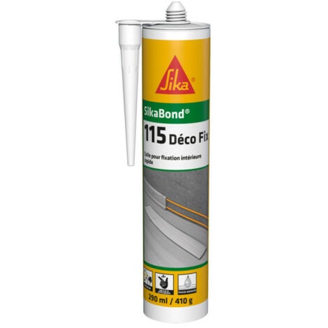 Colle SIKA maintient immédiat SikaBond-115 Déco Fix - Blanc cassé - 630717