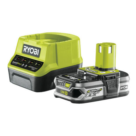 Kit Batterie RYOBI ONE+ 18V Avec Chargeur - 4.0Ah Pour Outils Sans Fil Perceuse, Visseuse, Scie