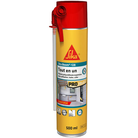 Sika – Mousse polyuréthane expansive 500ml – Pour calfeutrage et isolation – Utilisation intérieure/extérieure – Adhérence sur béton, bois, PVC (1/5)