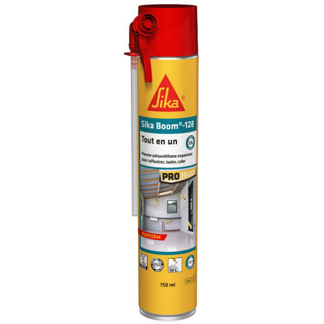 Mousse polyuréthane expansive 750 ml – Pour isolation murale – Usage professionnel – Blanc – SIKA