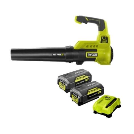 Pack RYOBI Souffleur 36V Max Power RY36BLA-140 - 2 Batteries 4.0Ah - 1 Chargeur rapide