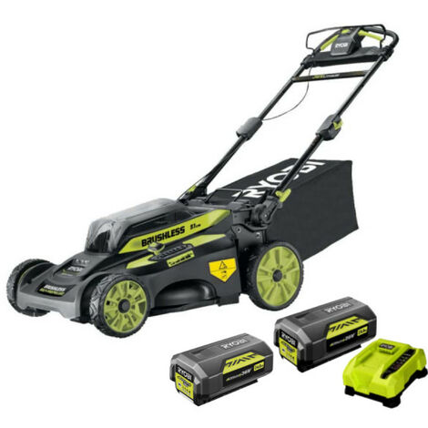Pack RYOBI Tondeuse 36V LithiumPlus Brushless RY36LMX51A - 2 Batteries 36V LithiumPlus 4.0Ah - 6.0Ah - 1 Chargeur (1/5)