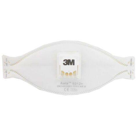 Masque 3M Aura 9312 anti-poussières pliable FFP1 avec soupape x 5 (1/4)