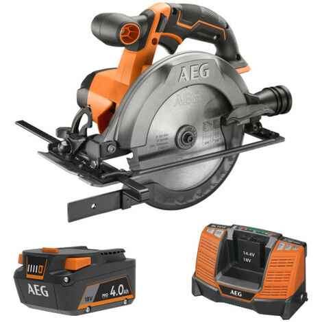 Pack AEG 18V - Scie circulaire 165mm - Batterie 4.0 Ah - Chargeur (1/5)
