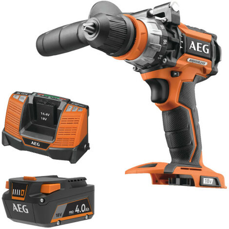 Pack AEG 18V - Perceuse percussion Brushless 75 Nm - Batterie 4.0 Ah - Chargeur (1/5)