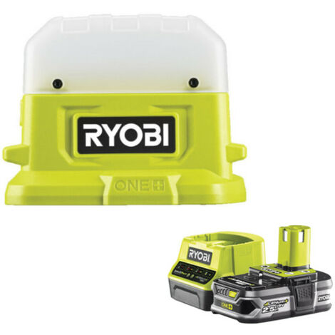 Pack RYOBI Lanterne LED 18V One+ 500 Lumens RLC18-0 - 1 Batterie 2.5Ah - 1 Chargeur rapide RC18120-125 (1/5)