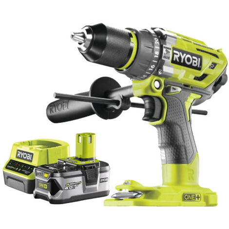 Pack RYOBI Perceuse-visseuse à percussion Brushless One+ R18PD7-0 - 1 Batterie 4.0Ah - 1 Chargeur rapide RC18120-140 (1/5)