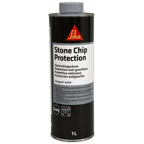 Lot de 6 revêtements anti-gravillons SIKA Sikagard 6470 - Gris - 1L