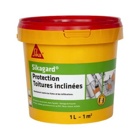 Lot de 3 peintures de protection SIKA Sikagard Protection Toiture inclinée - Beige - 3 x 1L