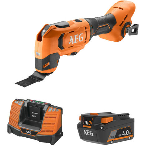 Pack AEG 18V - Outil multifonctions Brushless - Batterie 4.0 Ah - Chargeur (1/5)