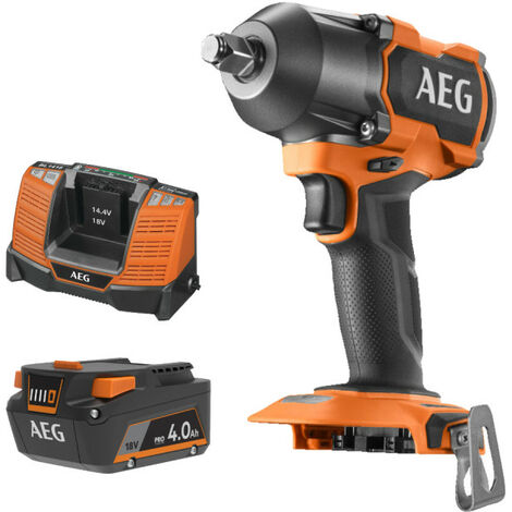 Pack AEG 18V - Boulonneuse à chocs Brushless 700 Nm - Batterie 4.0 Ah - Chargeur