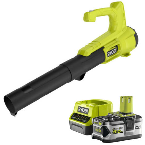 Pack RYOBI Souffleur 18V One+ Turbo jet RY18BLA-0 - 1 Batterie 5.0Ah - 1 Chargeur rapide RC18120-150