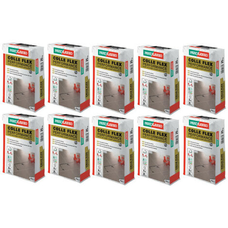 Lot de 10 colles carrelage PAREXLANKO colle flex performance - 250kg (1/4)