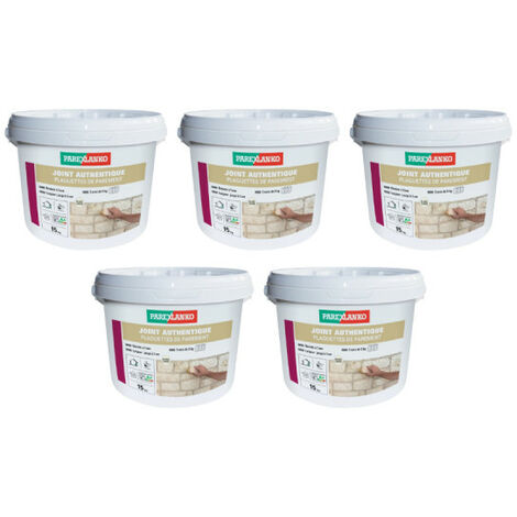 Lot de 5 sacs de joint authentique pour plaquettes PAREXLANKO - Blanc cassé - 75kg (1/5)