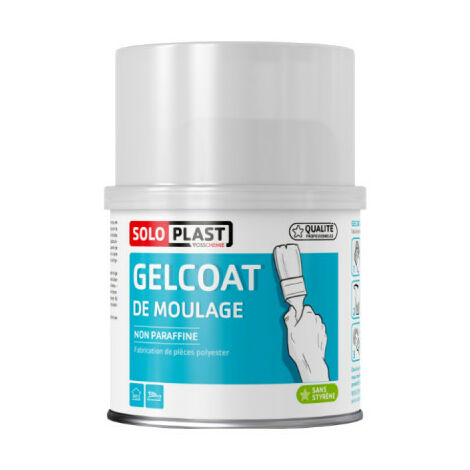 Gelcoat de moulage Soloplast blanc 500g avec durcisseur (1/2)